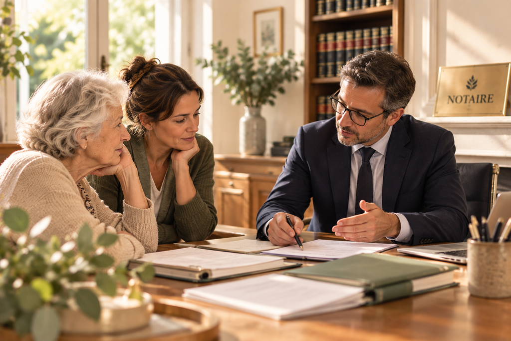 consultation notariale en famille